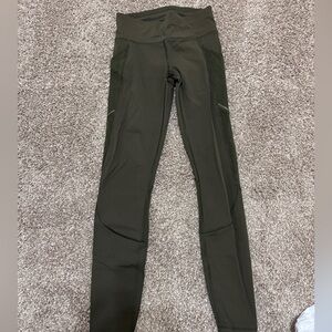 Army green LuluLemon leggings size 4